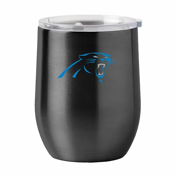 Carolina Panthers 16oz Gameday Stainless Curved Beverage, Logo Brands, Mfr#: 605-S16CB-1
